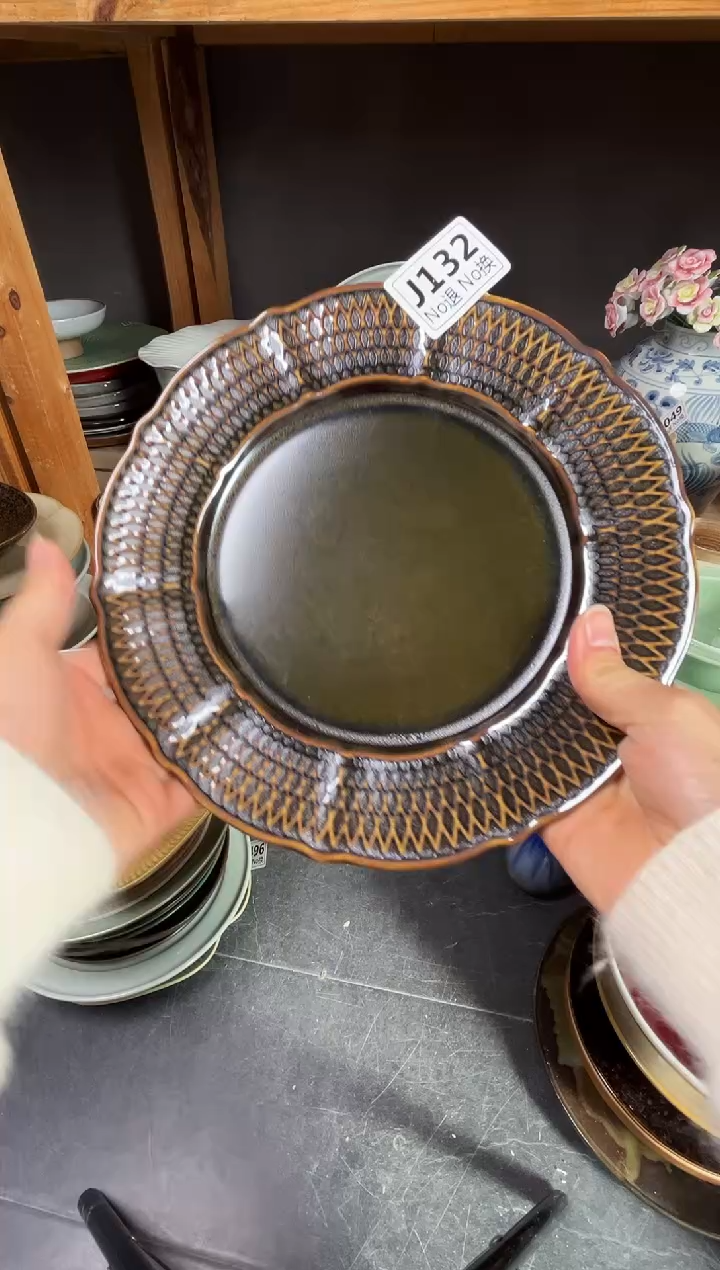 瓷片Y*j132黑金雕刻月星盘福利