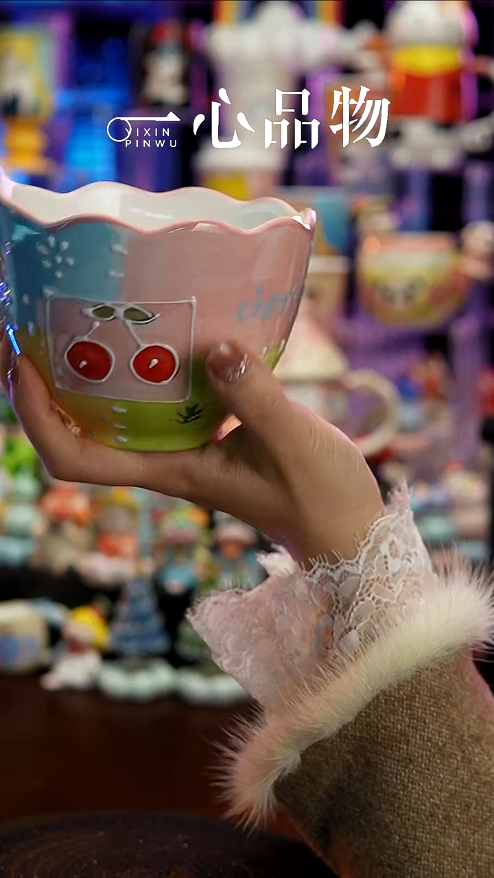 杯子瓷A129景德镇手工手绘杯子