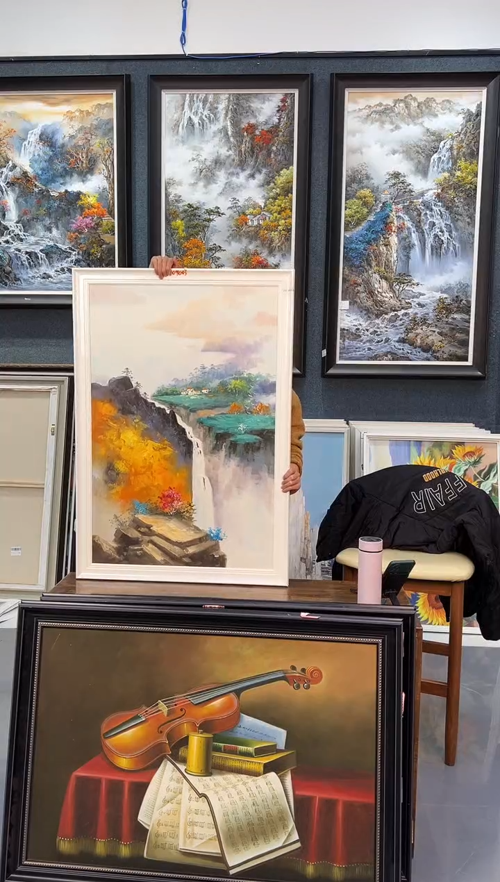 【闪购商品】油画123号手绘油画-60*90-山水