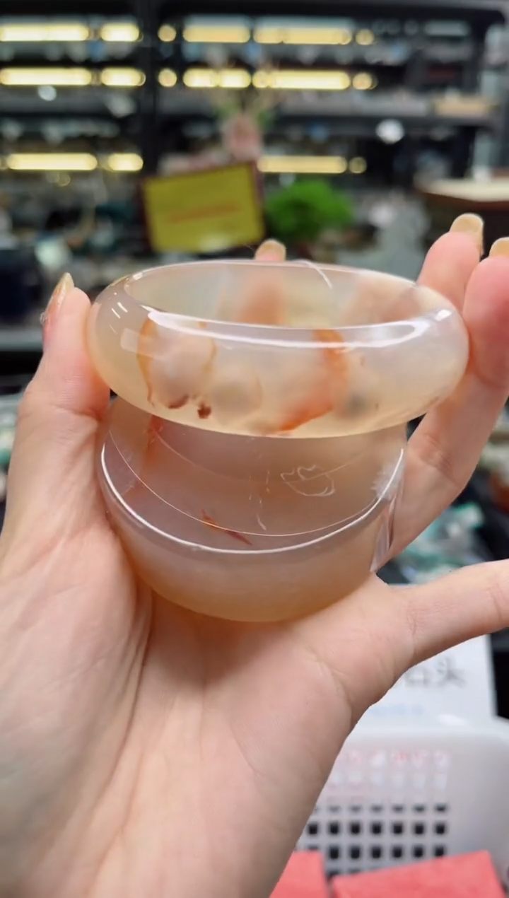 【闪购商品】石英质玉手镯未镶嵌60圈口（赠品镯心）3541569