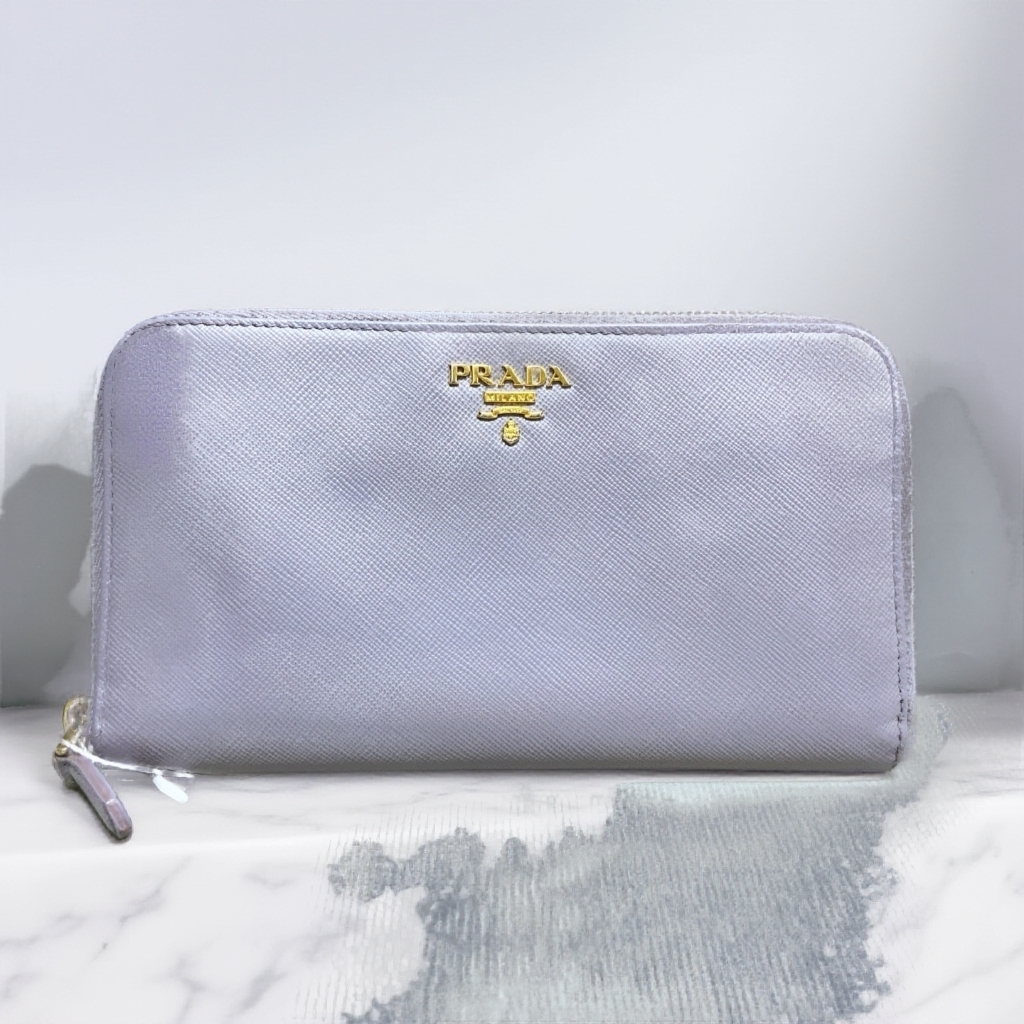 95新 Prada/普拉达  香芋紫钱包 1892 7041 