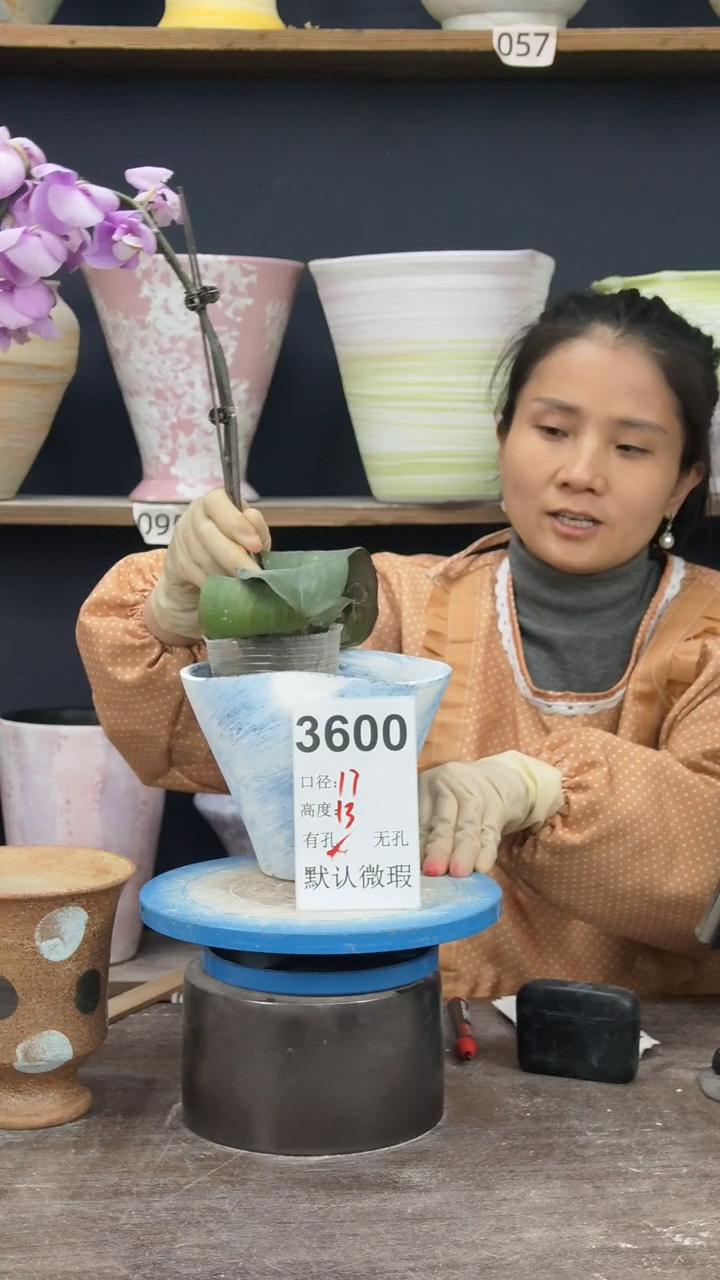 景德镇花盆默认微瑕3600