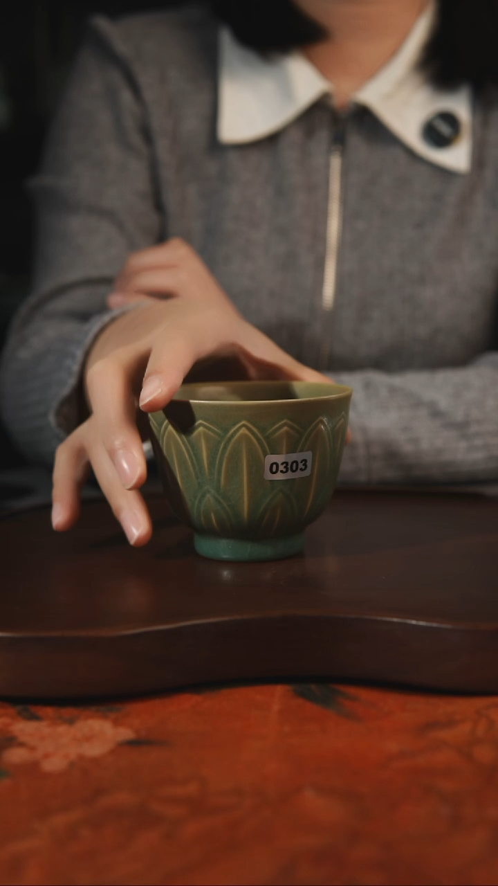 杯子瓷汝州原产地原矿仿古老釉q303