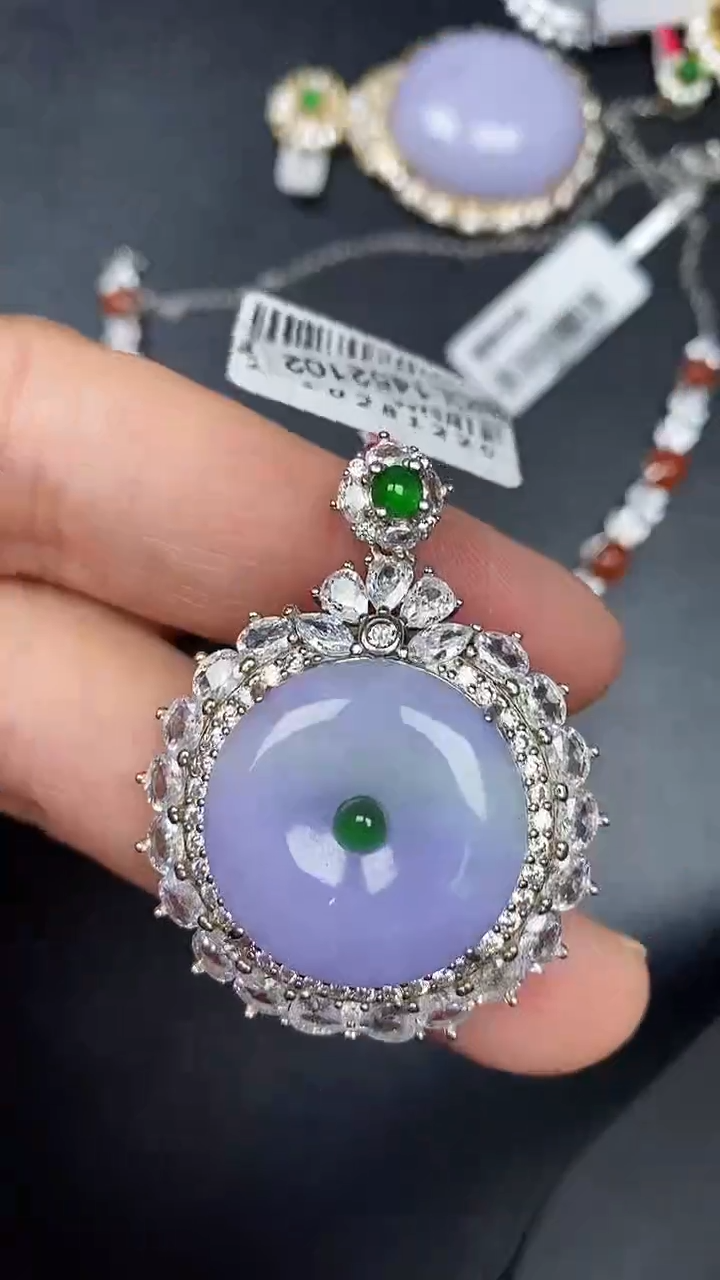 银S925镶嵌戒指翡翠3540