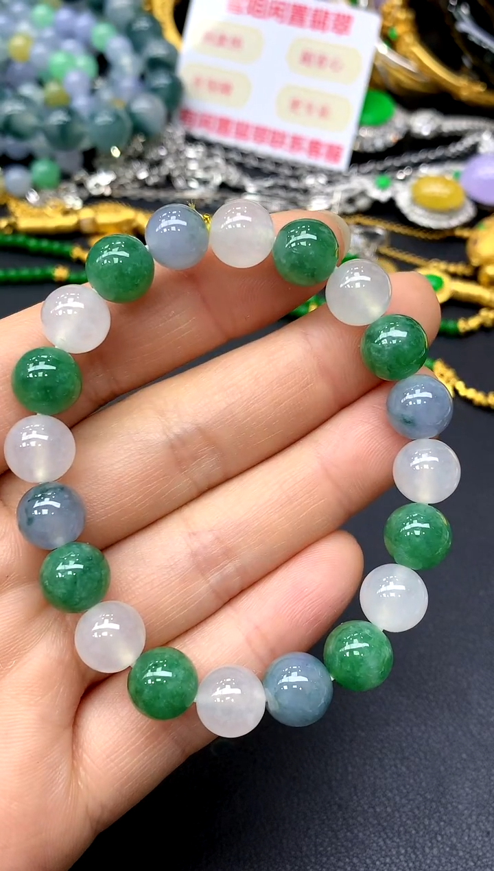 未镶嵌手串翡翠627-中国好珍宝