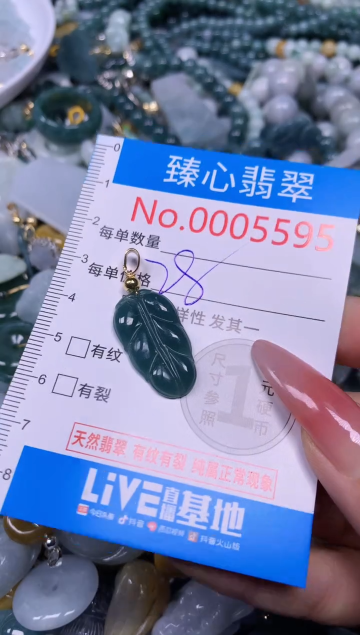 【闪购商品】翡翠颈饰未镶嵌含绳0005595