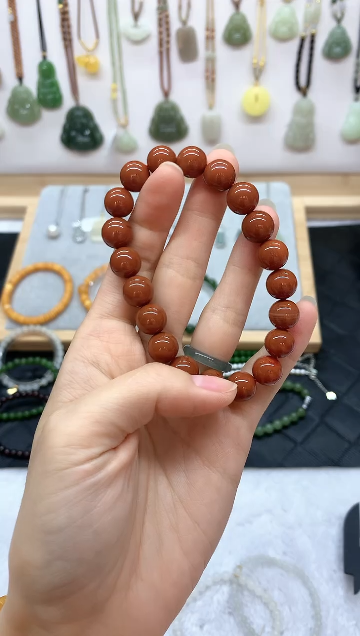 未镶嵌手串南红玛瑙李**～手串4