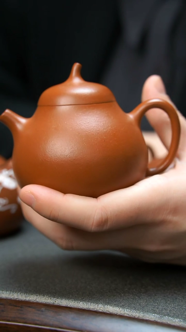 【闪购商品】紫砂茶壶朱泥茄瓜壶