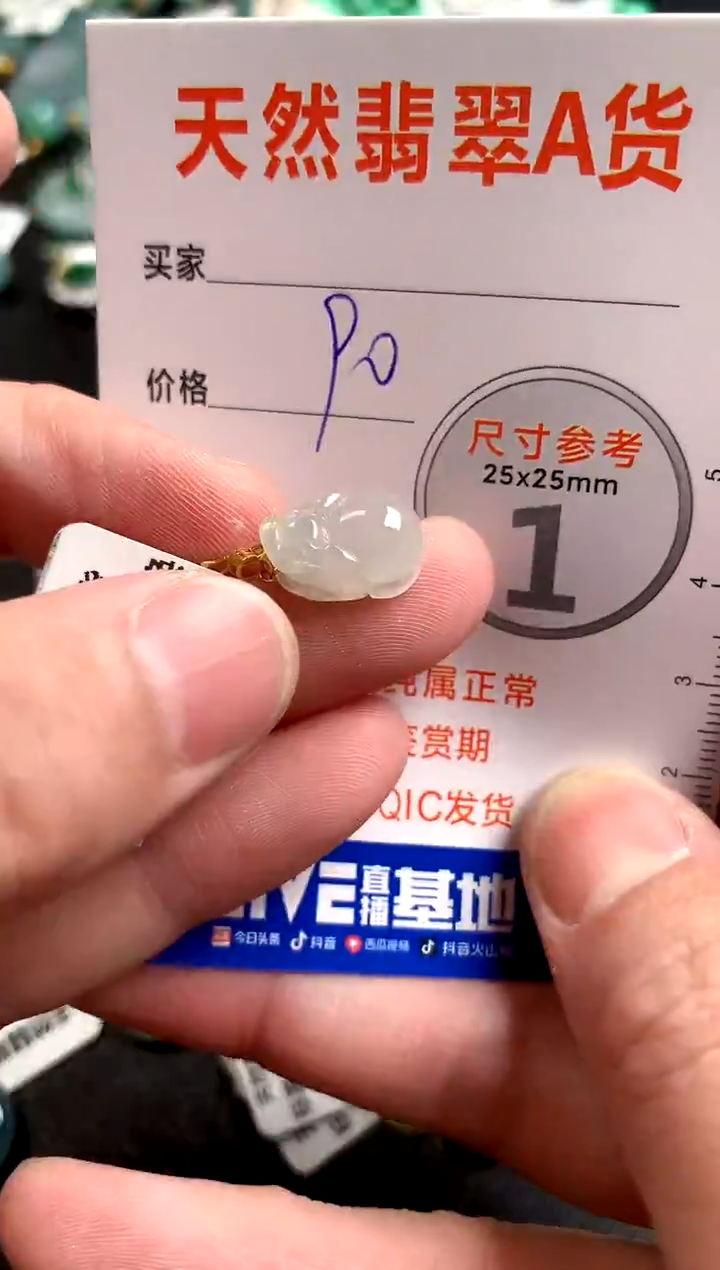 【闪购商品】翡翠颈饰18K金镶嵌14002604