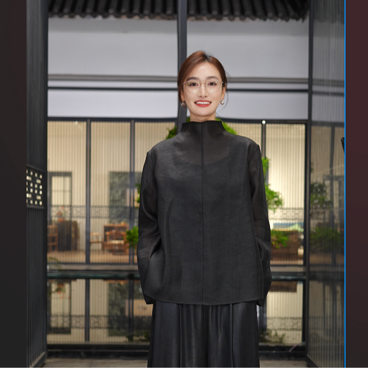 【栖香锦】 素萝 香云纱 简约大气 极简风 上衣