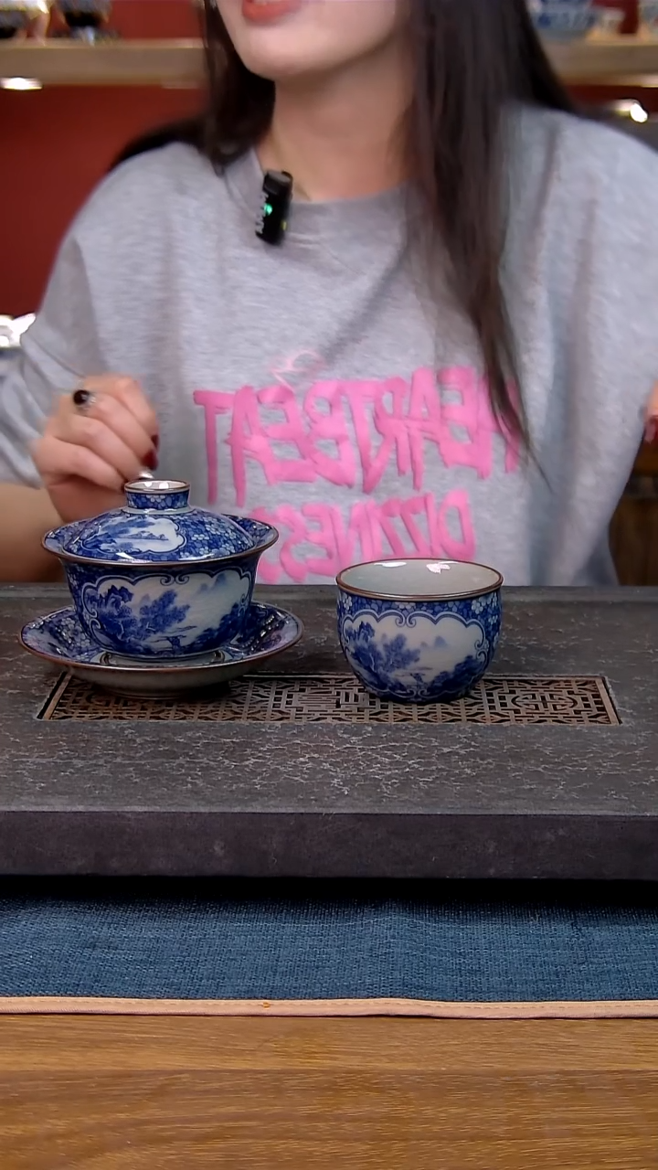 简装家用款2件套 老陶泥开片纹陶瓷茶具