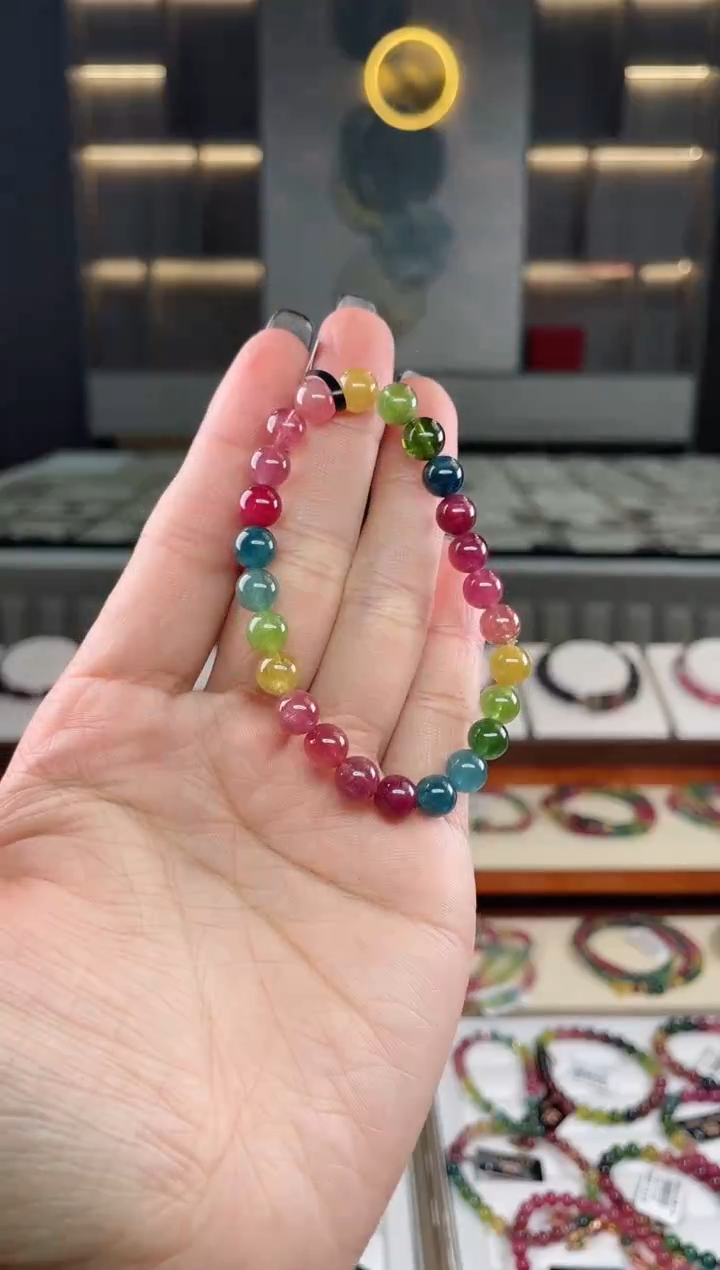 未镶嵌单圈手串碧玺（多样性发一条）T