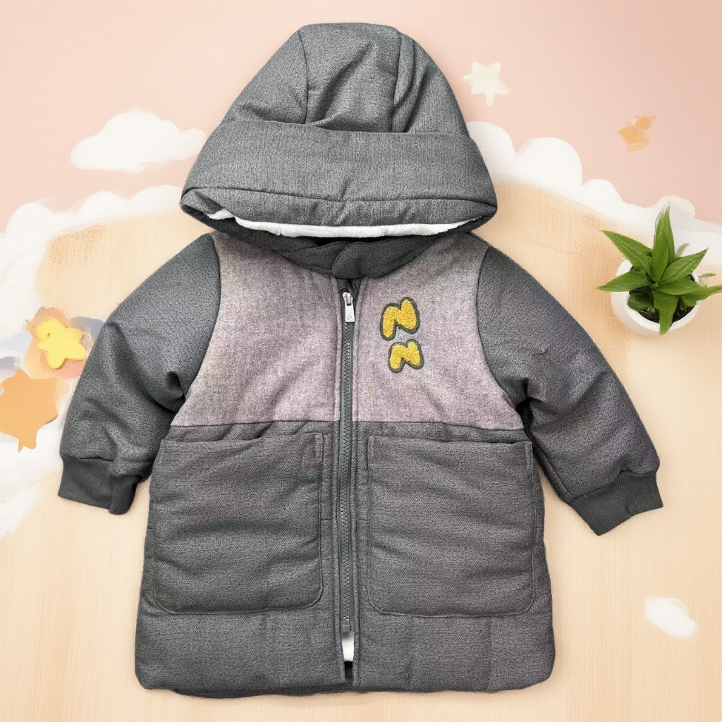 爱麻麻9041667加绒加厚梭织棉服潮酷痞帅童装小宝宝 帅气潮牌服装