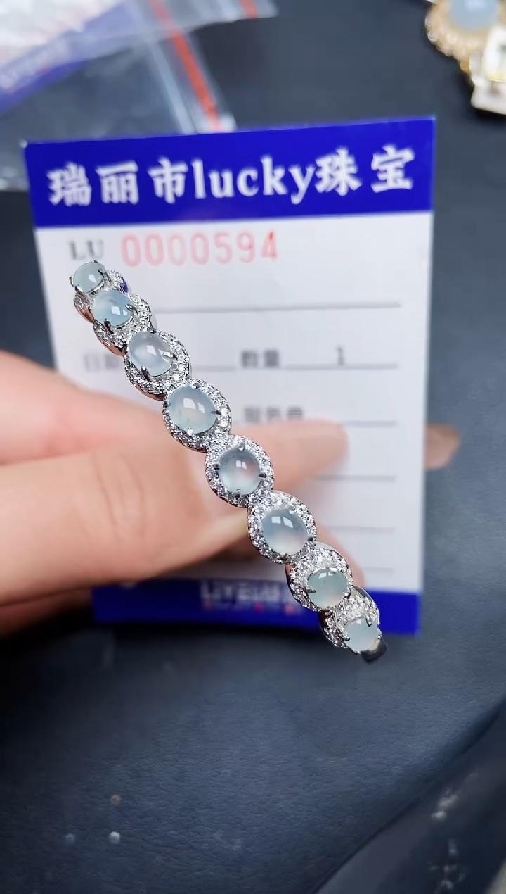 【闪购商品】翡翠颈饰银S925镶嵌0594