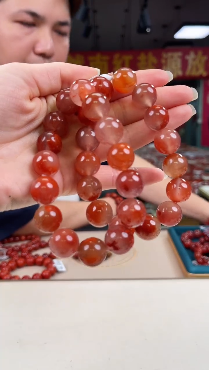 未镶嵌冰飘手串14+南红玛瑙（多样式发其一）