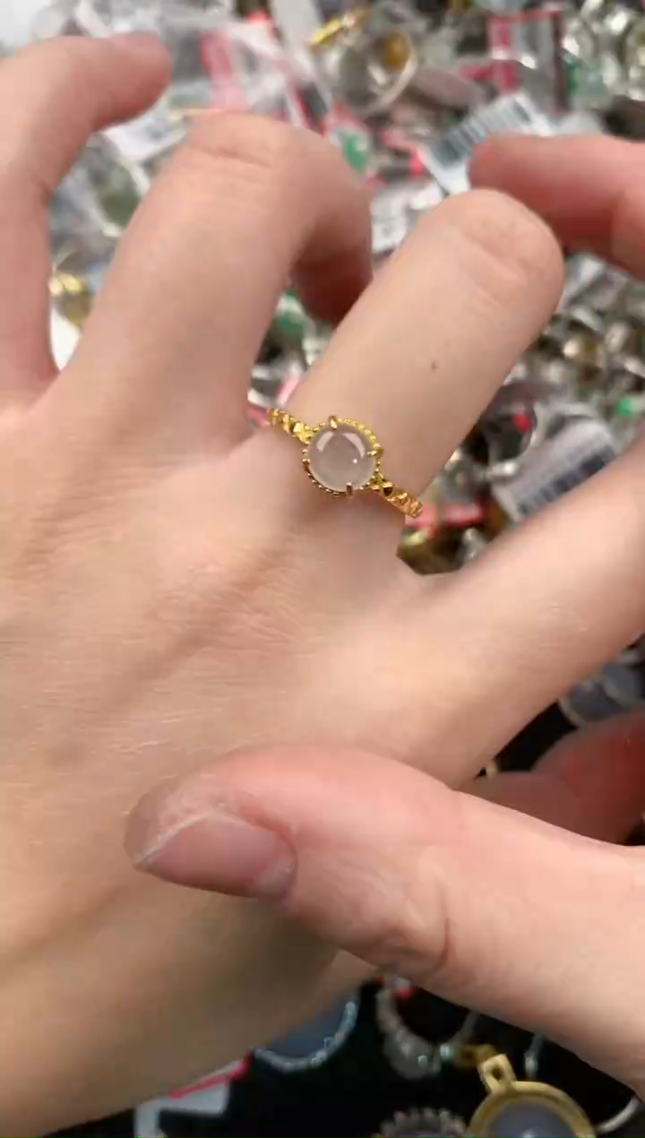 银S925镶嵌戒指翡翠11               8