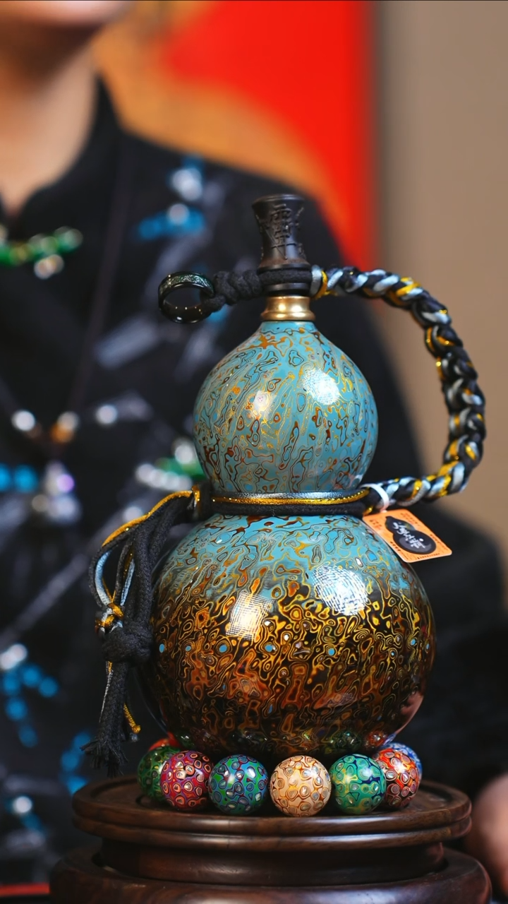 【闪购商品】JS161大师姐臻选非遗大漆酒葫芦