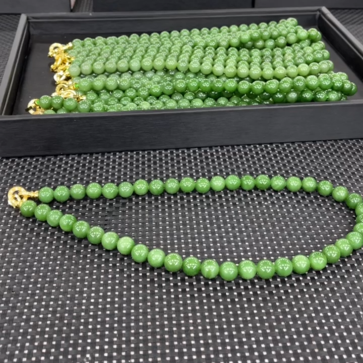 【老郑家】和田玉项链 约10mm (多样性发1件)