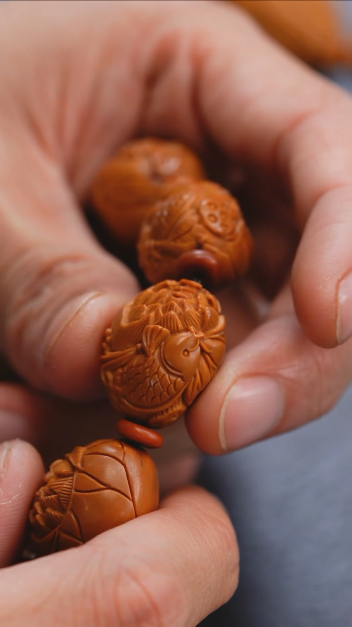 【闪购商品】橄榄核吊坠苏工橄榄核