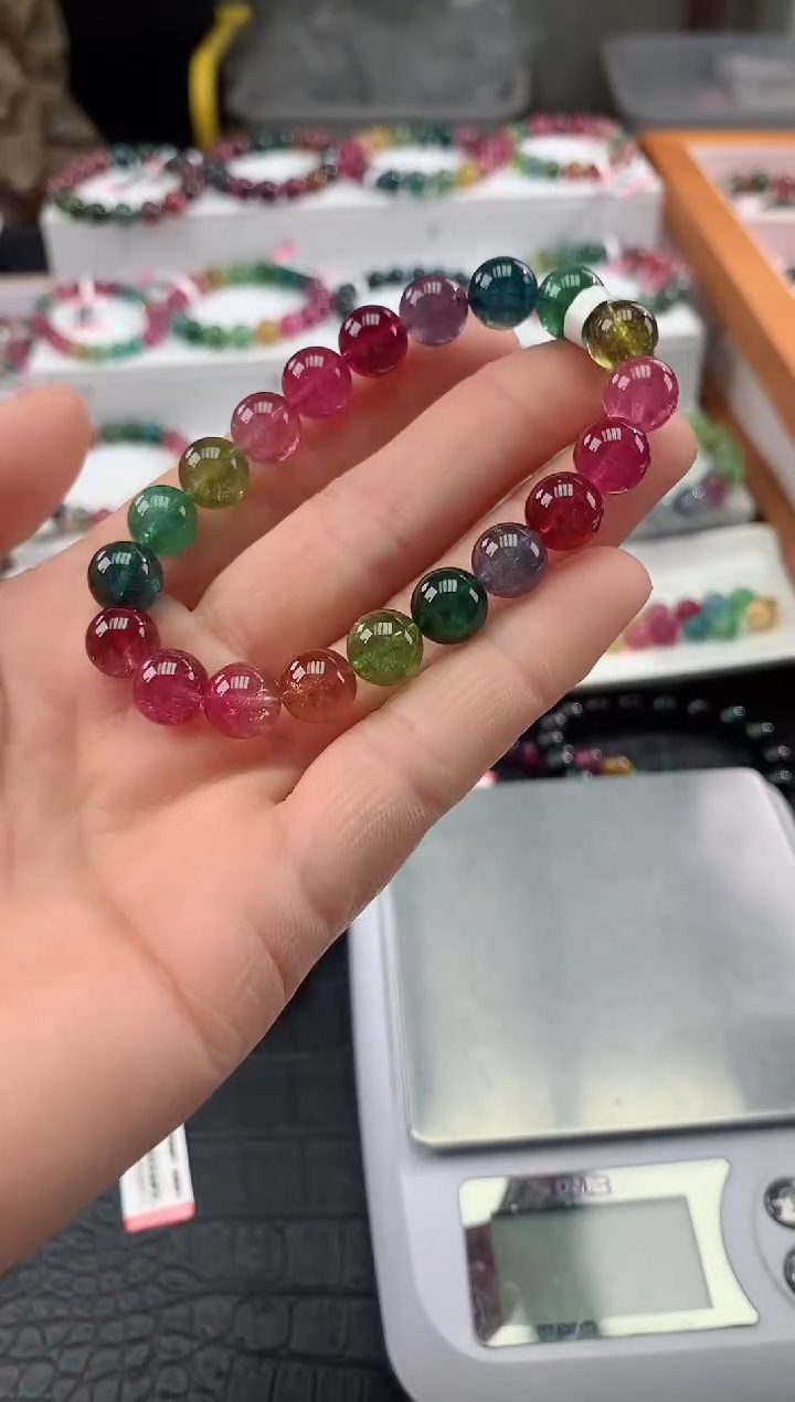 【闪购商品】碧玺手串未镶嵌多样性发一条