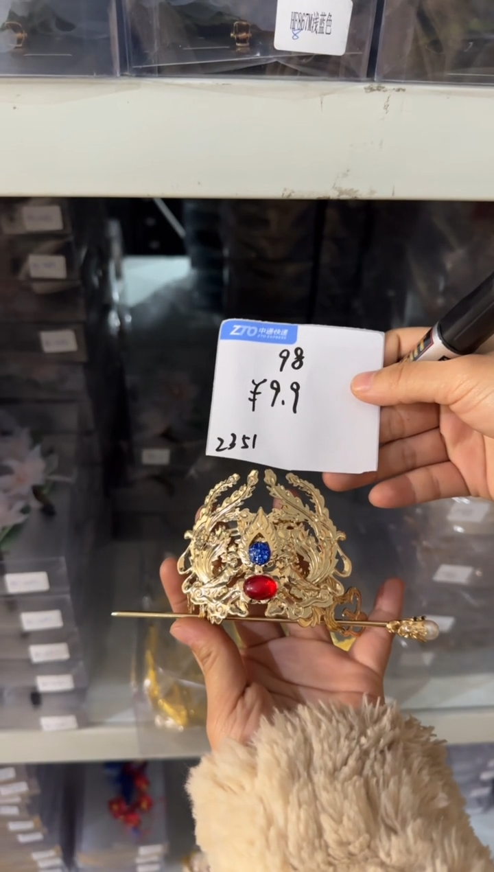 合金布艺头饰一月二98