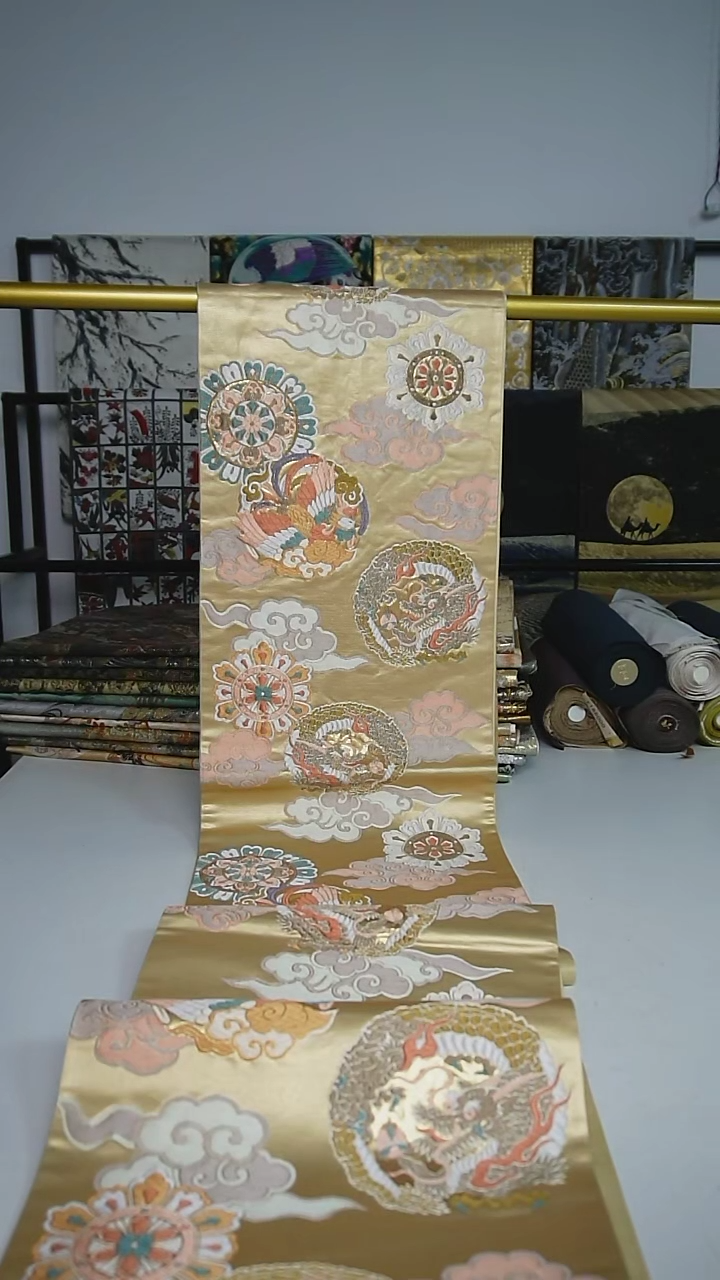 【闪购商品】织绣8 六通团花龙凤凰