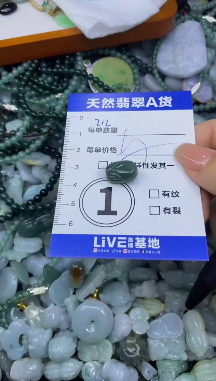 颈饰未镶嵌翡翠天然翡翠A货批量多样性发一件