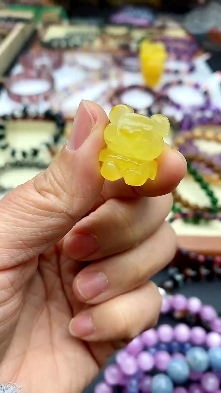 【闪购商品】蜜蜡裸石未镶嵌蜜蜡小熊