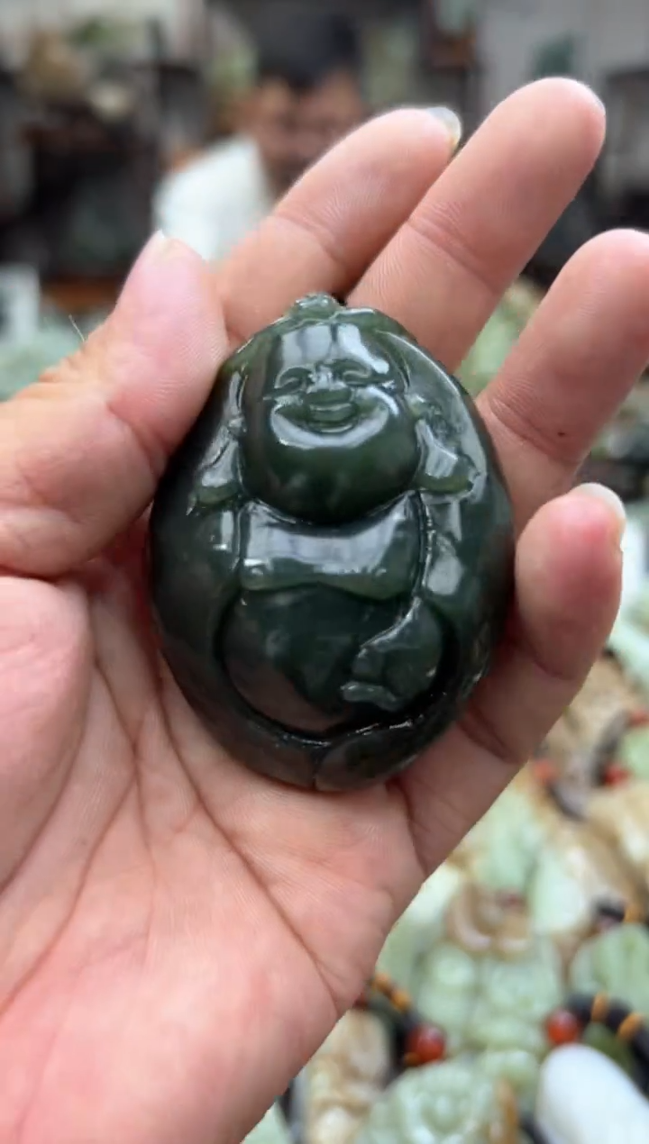 和田玉未镶嵌把件1