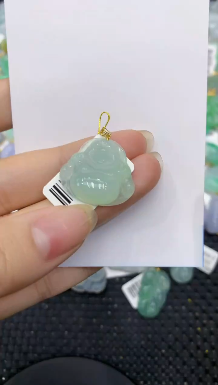 【闪购商品】翡翠颈饰18K金镶嵌8888888888
