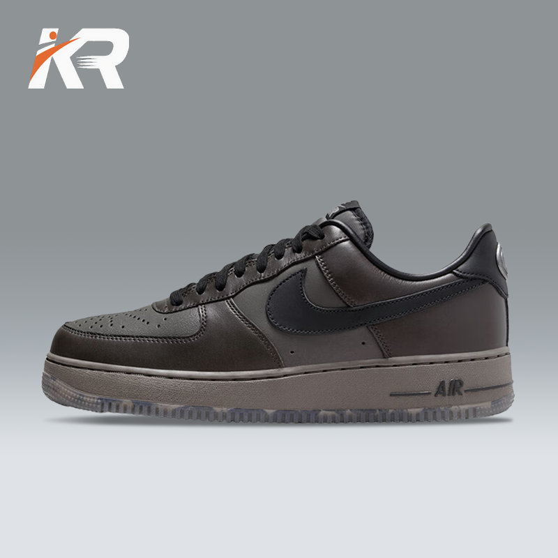 NIKE/耐克男女鞋Air Force 1 Low黑棕舒适低帮百搭时尚休闲板鞋