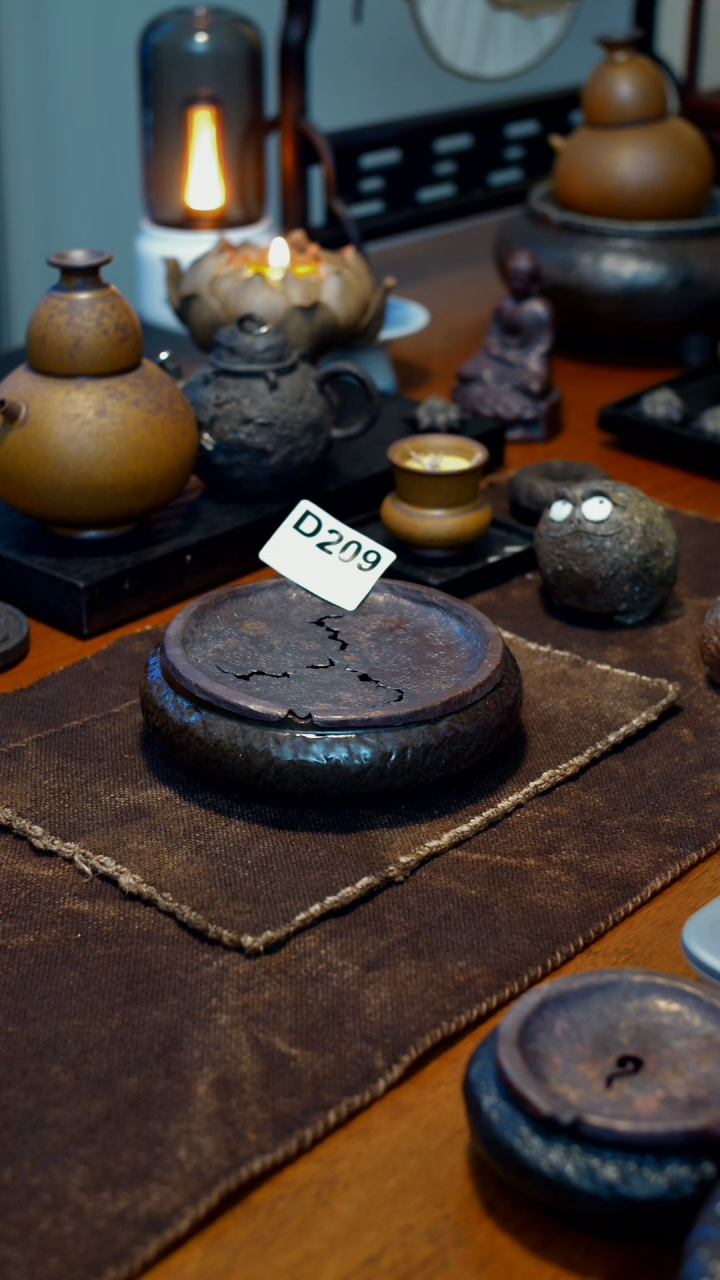 【闪购商品】蓄水壶成陶泥手作紫铜面板