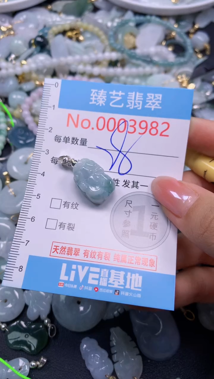颈饰未镶嵌翡翠3982