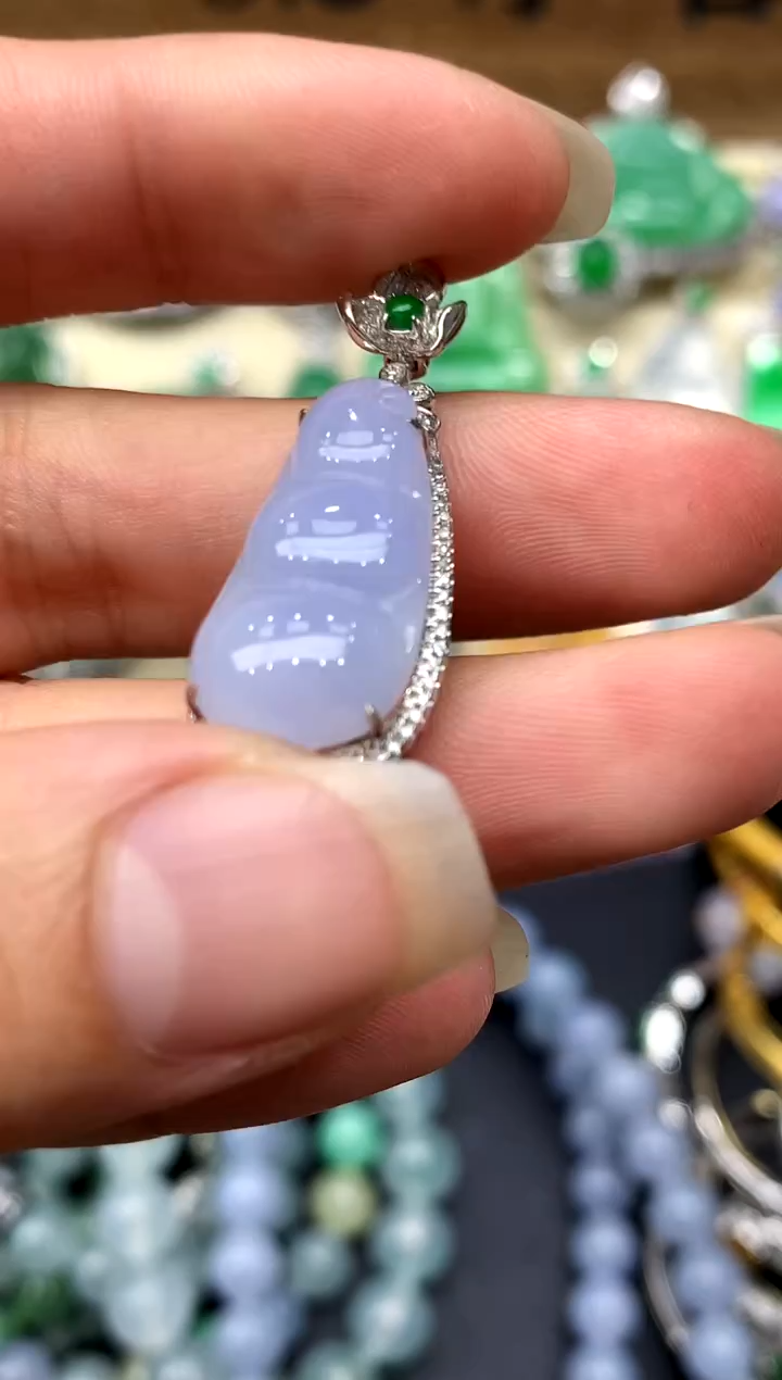【闪购商品】翡翠颈饰18K金镶嵌321-中国好珍宝