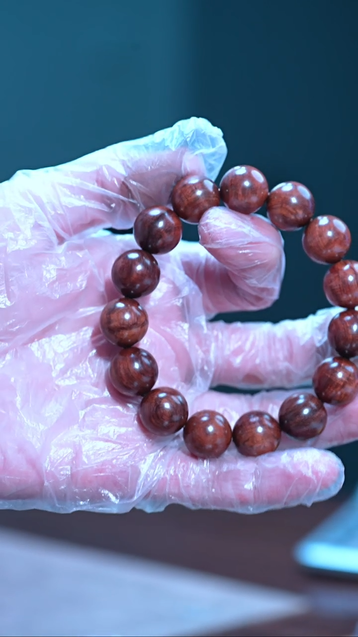 手串/手链黄花梨/降香黄檀海南黄花梨1.5荧光水波手串