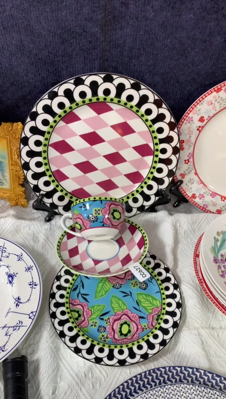 【闪购商品】瓷片陶瓷原单CC627餐具四件套