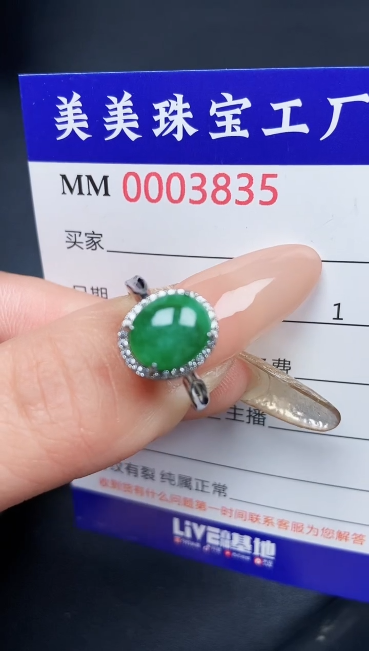 【闪购商品】翡翠颈饰银S925镶嵌3835