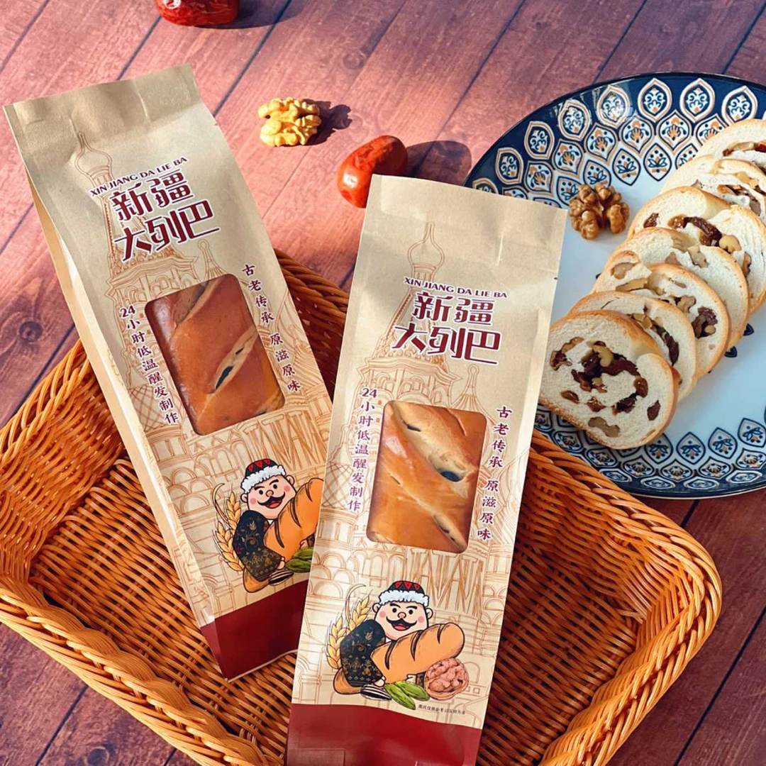 新疆坚果大列巴 258g早餐代餐粗粮风味不切片面包
