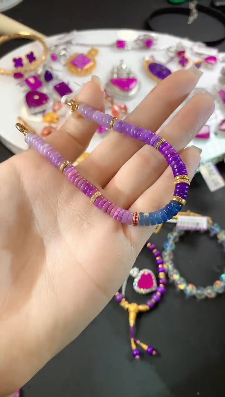 【闪购商品】苏纪石（舒俱来）.18K金镶嵌舒俱来手链