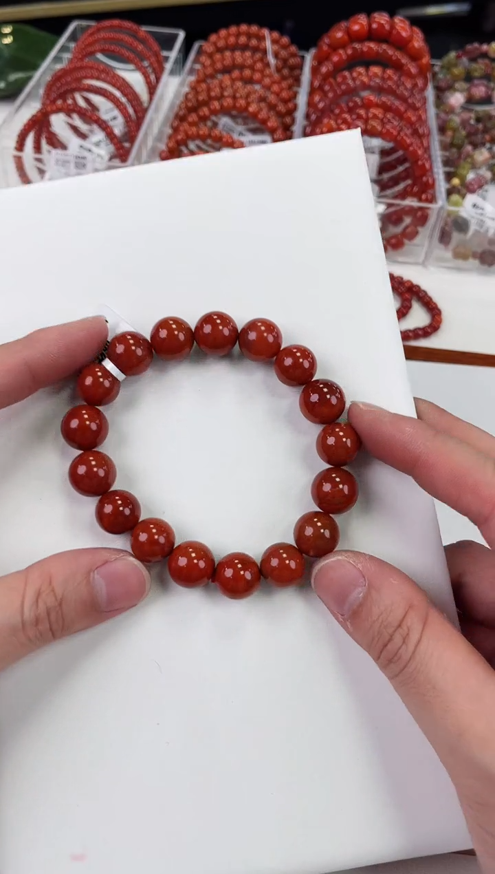 【闪购商品】南红玛瑙瓦西手串13+未镶嵌一个/条