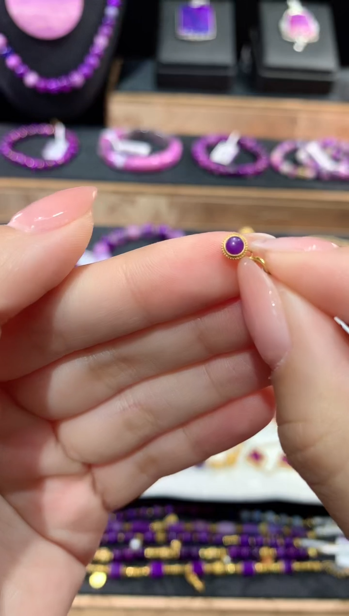 苏纪石（舒俱来）18K金镶嵌.吊坠