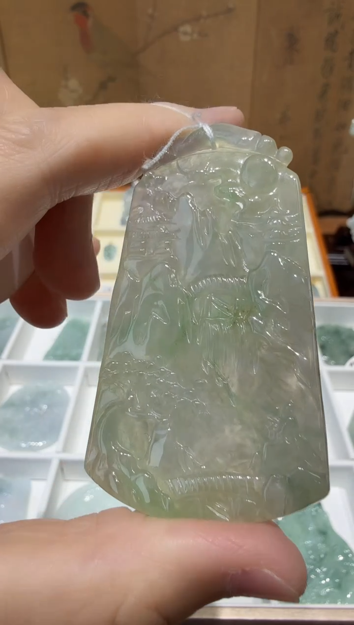 未镶嵌挂件翡翠A货翡翠多样性孤品