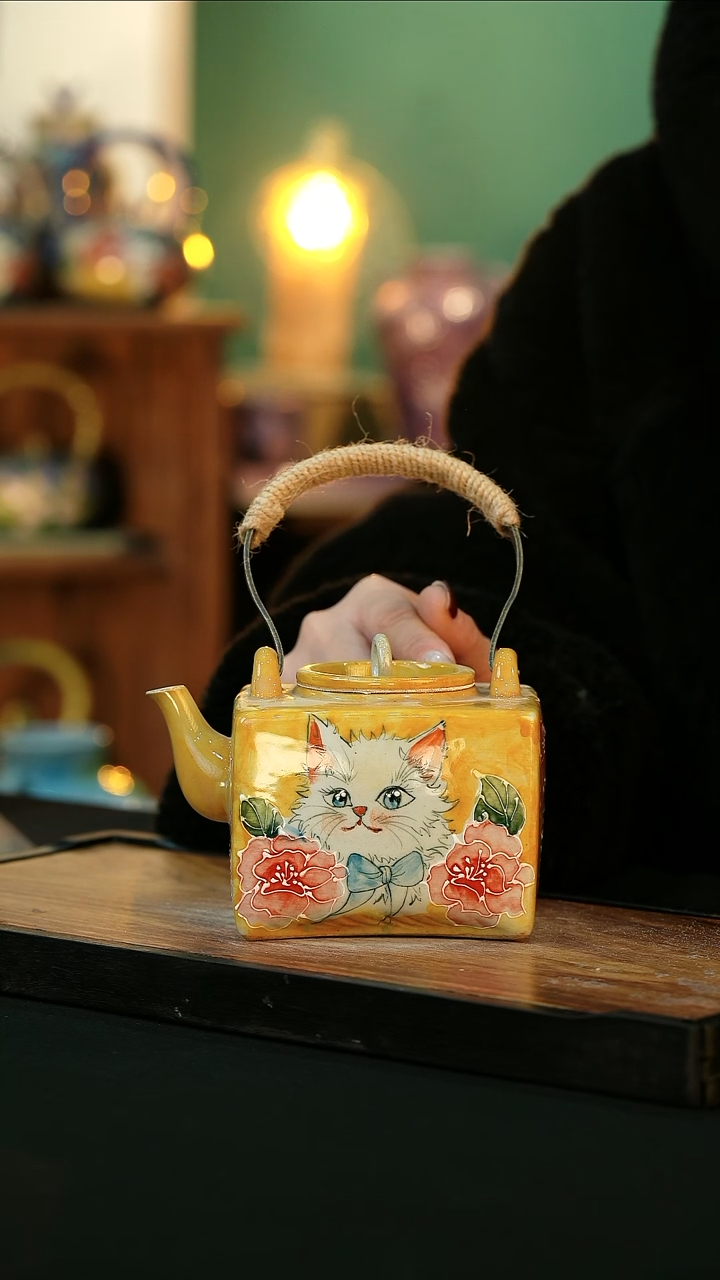 【闪购商品】杯手绘心瓷陶瓷 浮力