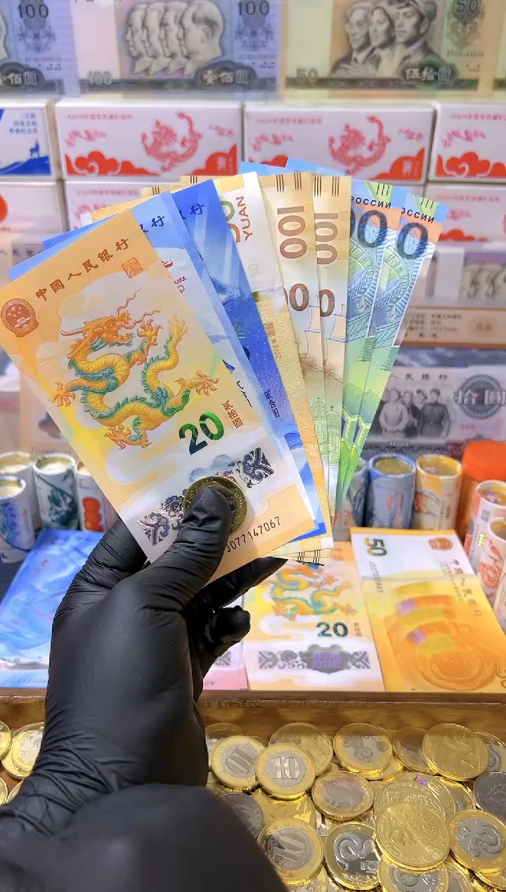 【闪购商品】其他普通金属龙腾盛世纪念八钞一币合集（纸+塑料）