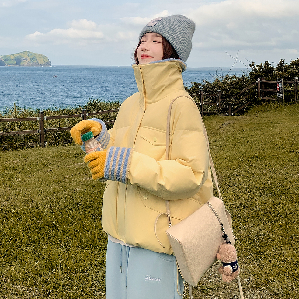 【好品质】2025冬季新款棉衣女短款韩版时尚百搭棉服小个子宽松棉袄