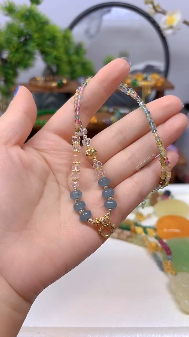 颈饰未镶嵌碧玺X718