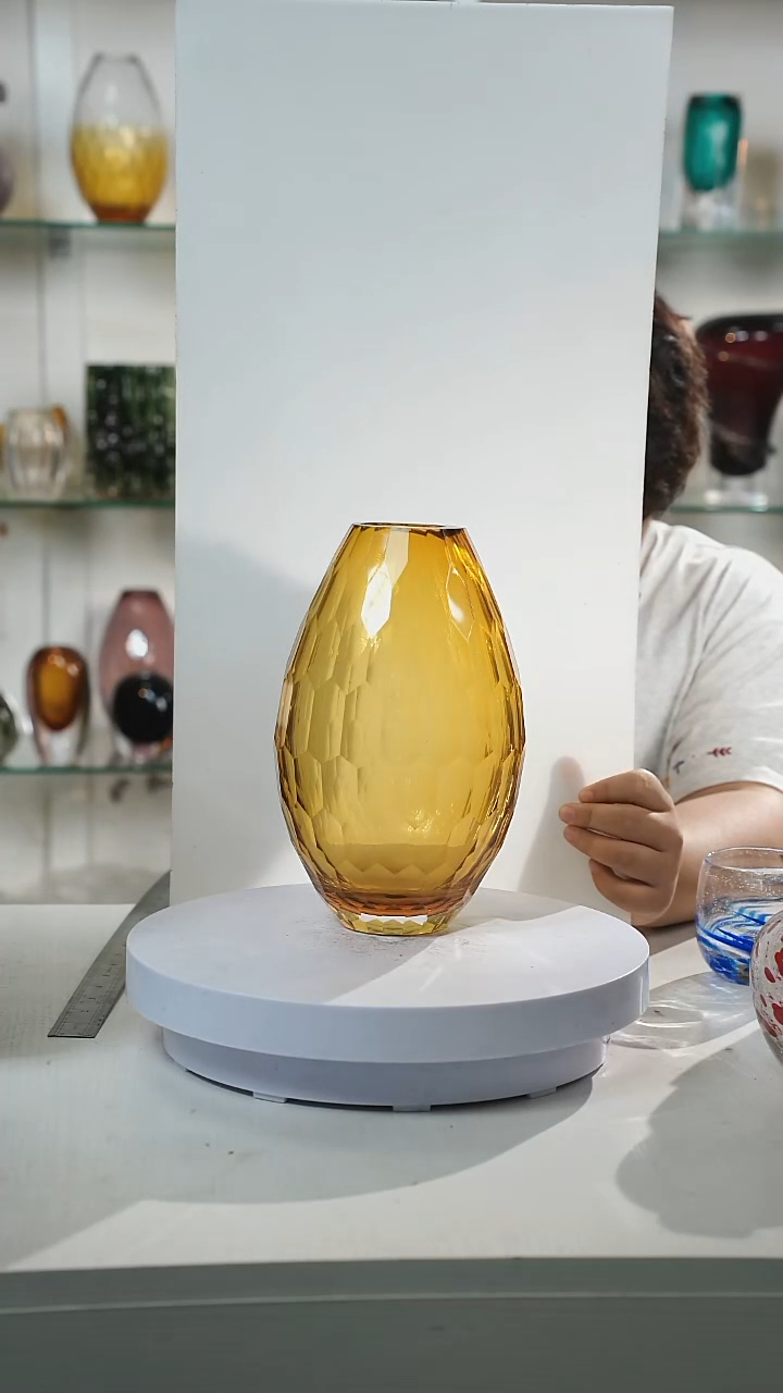 26高轻奢琉璃花器福利正常手工痕迹