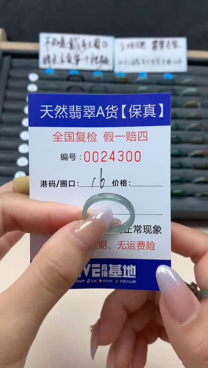 【闪购商品】翡翠戒指未镶嵌天然24300
