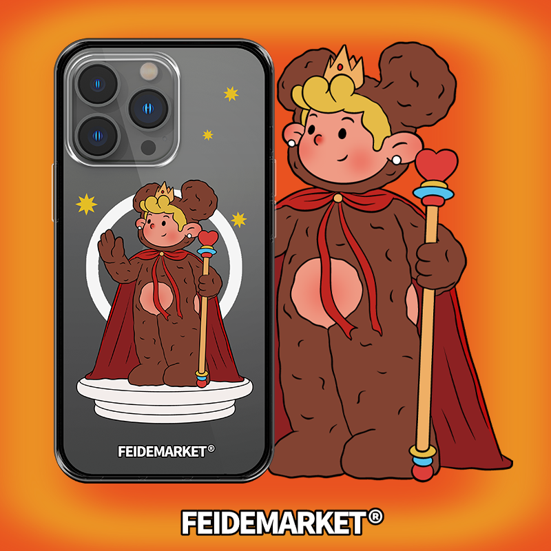 FeiDeMarket主理人合作-磁吸-国王KUMA-适用iPhone14-17系列