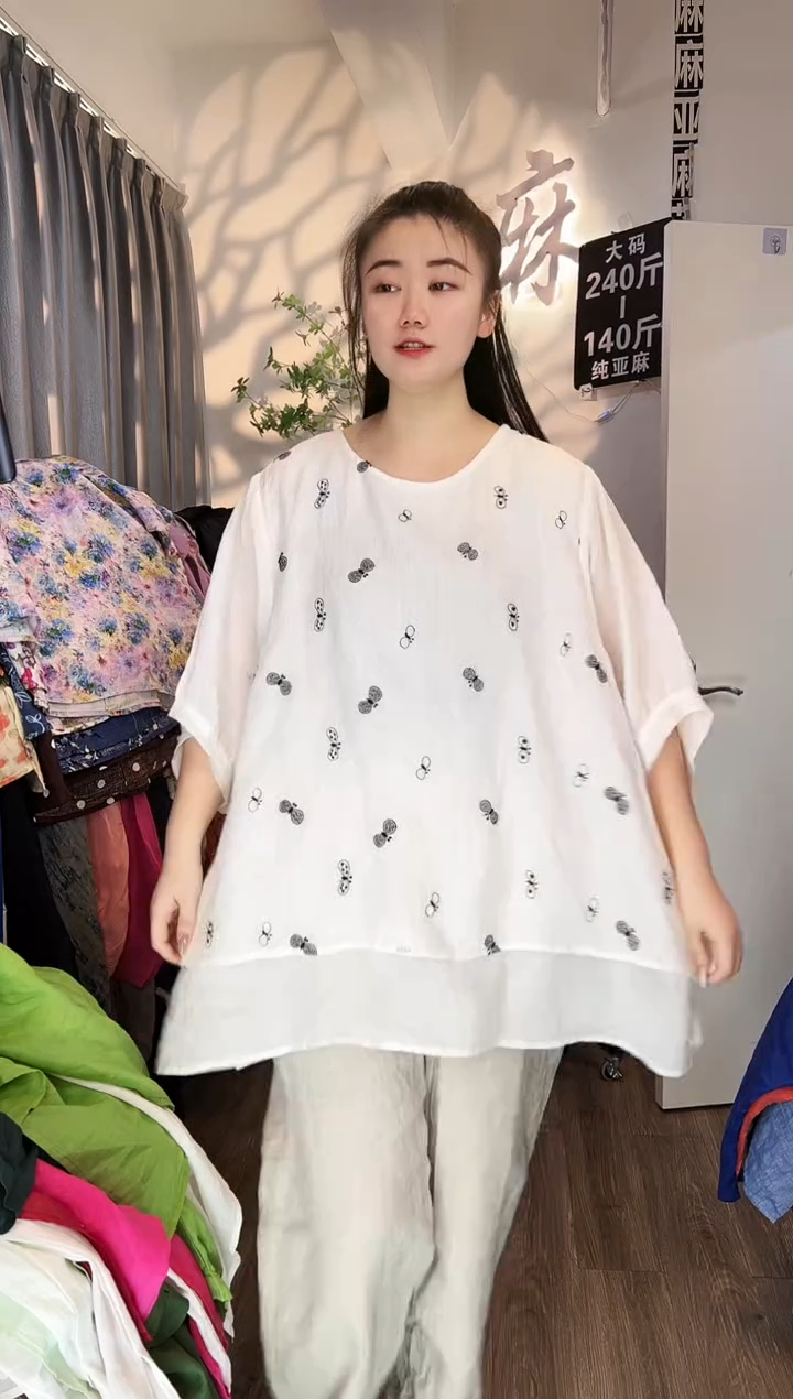 亚麻汉麻苎麻大码女装。